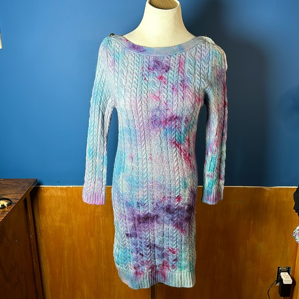 Tye dye sweater dress - Picture 1 of 8